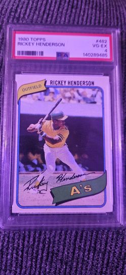 1980 TOPPS RICKY HENDERSON #482 PSA 4