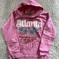 Pink Atlanta Sp5der Hoodie