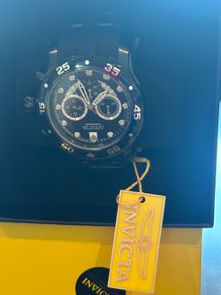Invicta Pro Diver Men 48mm Stainless Steel Black Black+Red dial VD53 Quartz