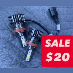 $20 H11 LED SALE!! H11 6000K BRIGHT WHITE LED LIGHTS $20