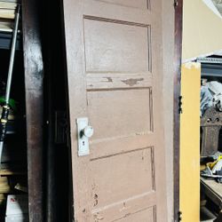5 Panel Solid Wood Door