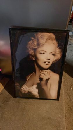 Marilyn Monroe framed photo