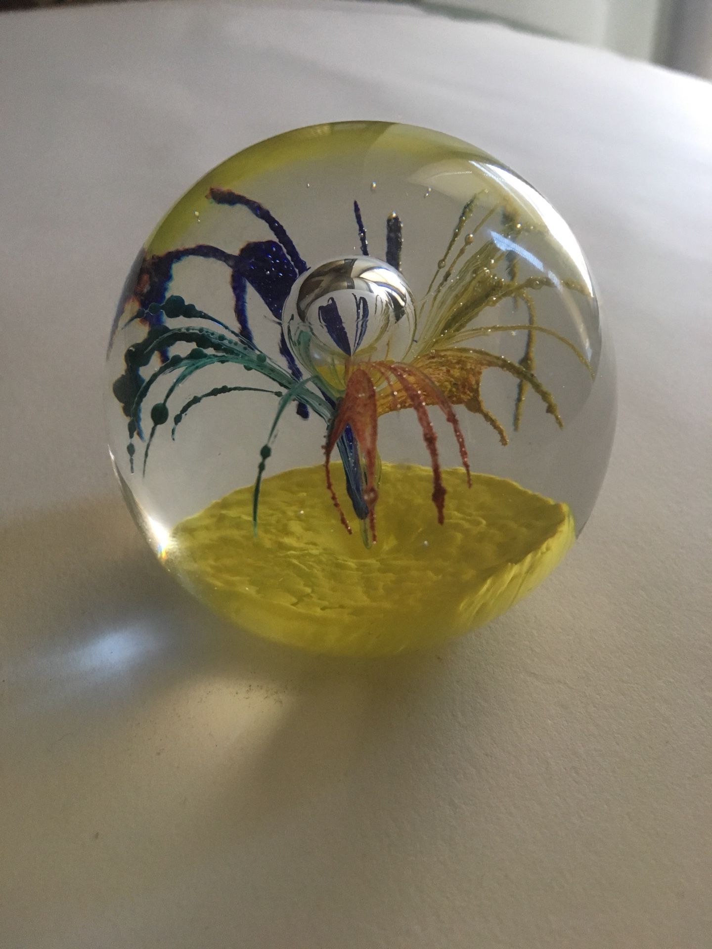 Collectible glass paperweight in perfect condition