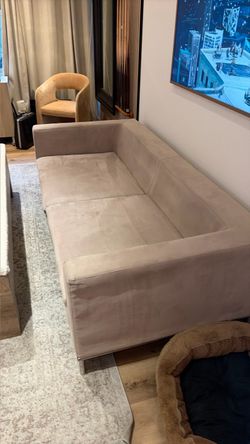 Microsuede couch, 78 in., great condition