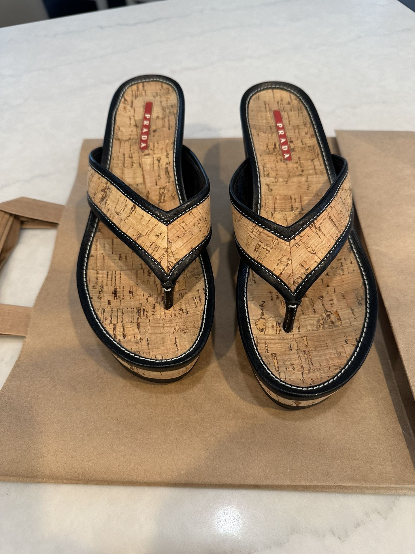 Prada Cork Wedge EU 8 1/2