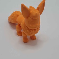 3D Printed Pokemon Flareon Figure Fan Art Fidget Toy Flexi Cute Flareon Figurine - Flareon Figure Pokemon Gifts Pokemon Decor - Keychain