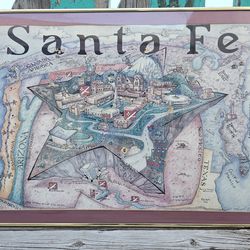 Vintage D. PROUT Santa Fe Artwork Print