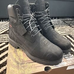 Timberland X Supreme 6” Black Boot Size 9 