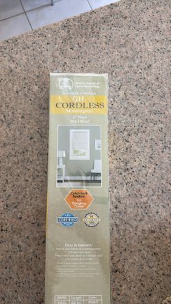 Cordless 1” Vinyl Mini Blind