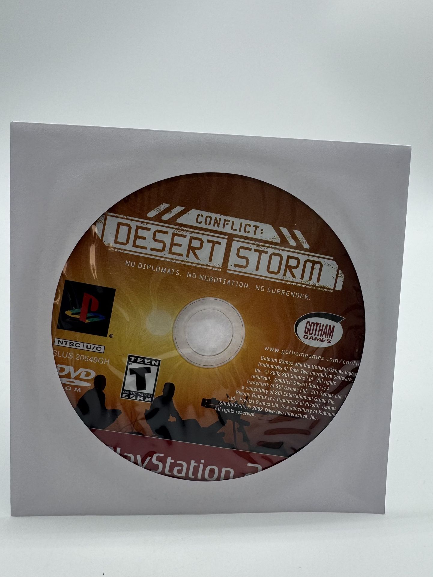 Conflict: Desert Storm (PlayStation 2, PS2 2002) Greatest Hits Disc Only Tested