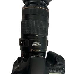 Canon EOS 60D With 70-300mm Lens And Lens Good
