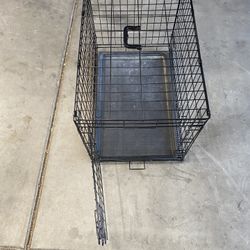 Foldable Metal Wire Dog Crate With Removable Tray