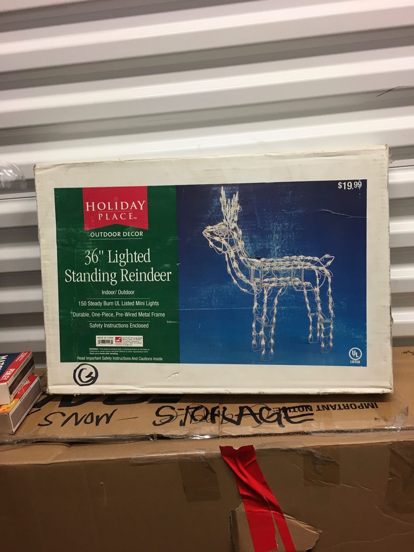 2 Christmas yard Reindeer with Led lights