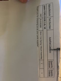 Ford edge Strut /Coil spring / Mount Assembly