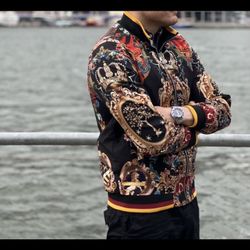 Designer Bomber Jacket Windbreaker