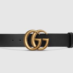 Gucci wide leather belt