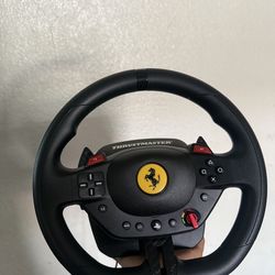 Thrustmaster T98 Ferrari 296 GTB Racing Wheel and Pedal Set (compatible with PS5, PS4 & PC)