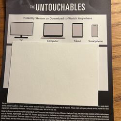 The Untouchables 4K Digital Code 