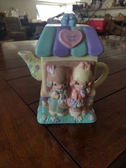 Precious moments flower shop tea pot