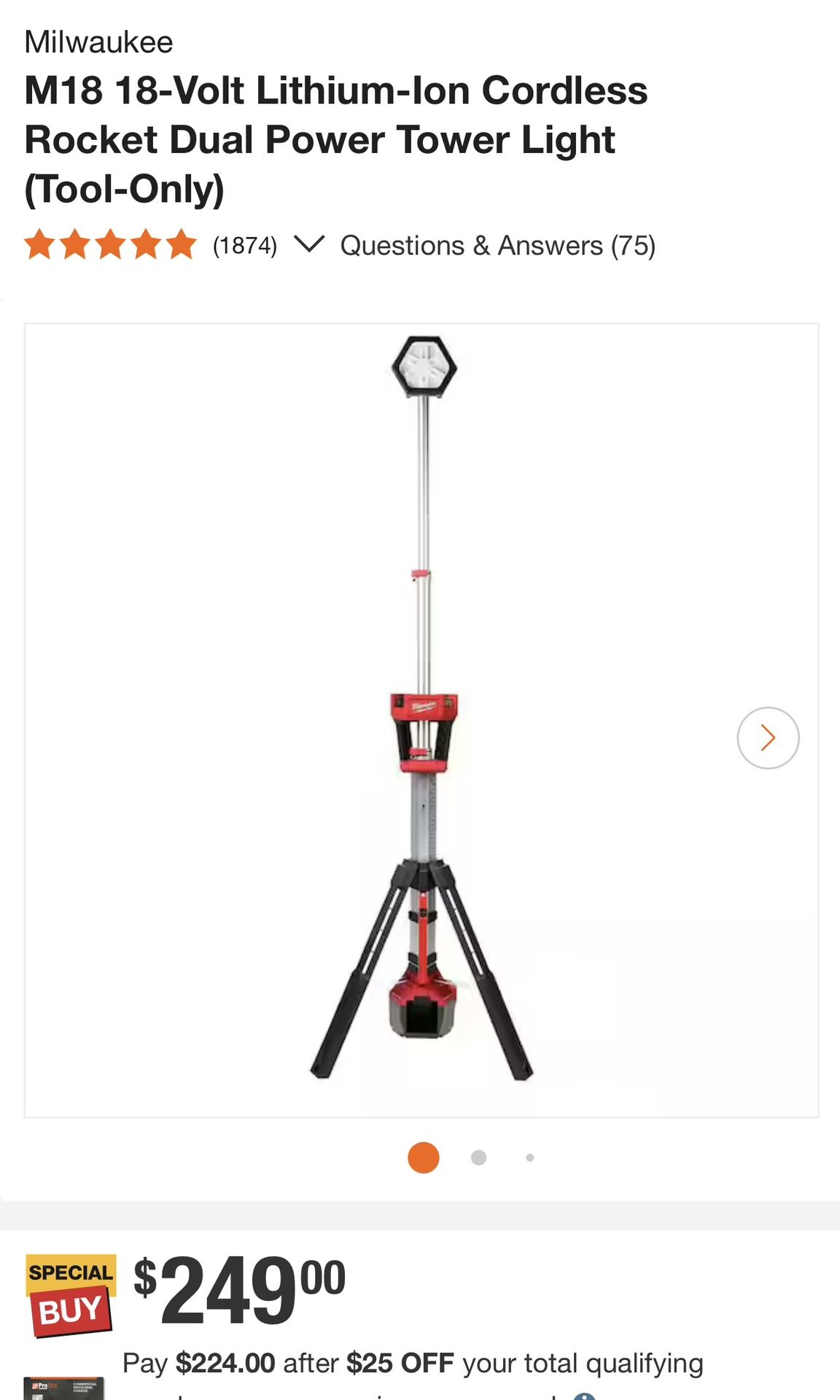 Milwaukee M18 Tower Light 💡