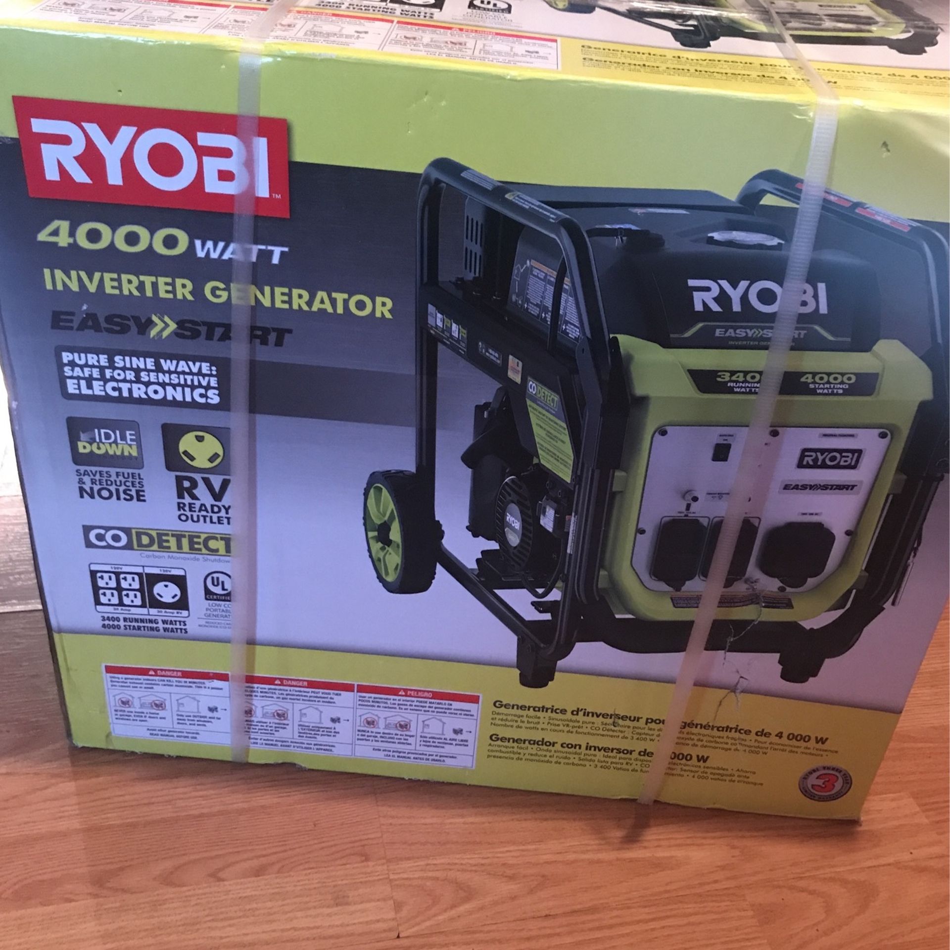 Ryobi 4,000 Watt Inverter Generator