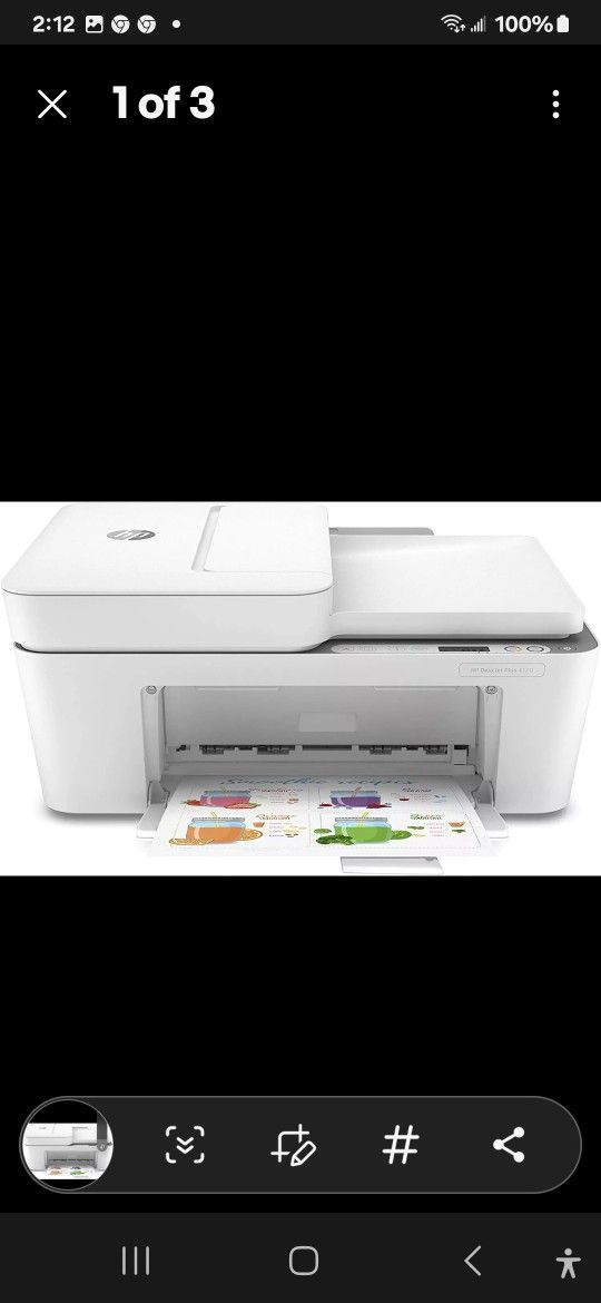 Hp Deskjet 4100e All In One Printer Scanner