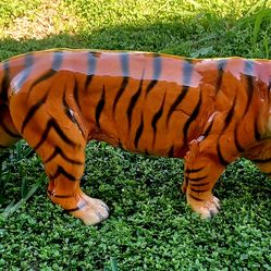 Vintage Goebel BENGAL TIGER Wild Cat Animal Made in West Germany Porcelain 18.5"