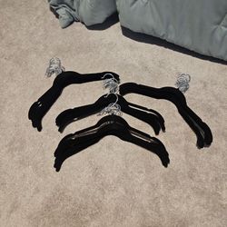 Set of #40 Black Velvet Hangers