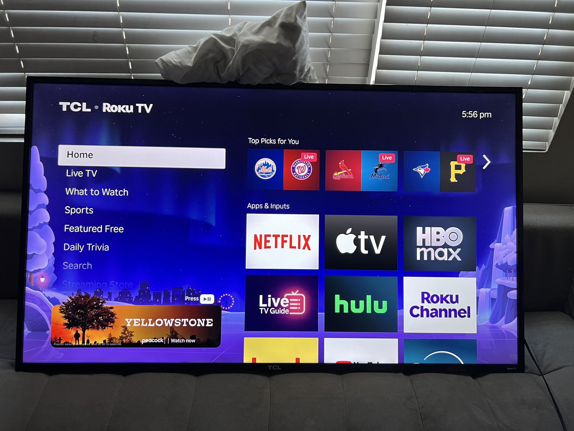 55 Inch 4K TCL Smart TV