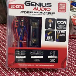 New Genius Audio 4 Gauge Car Audio Amplifier Wiring Kit  $40 each 