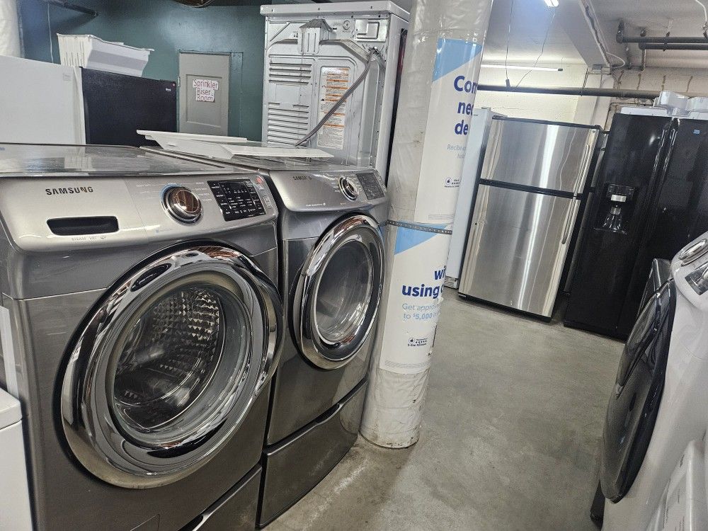 Huge Sale Store Full Of Nice Lightly Used Certified Samsung LG Whirlpool GE Maytag Bosh Electrolux Frigidaire Washer Dryer Oven Stove Stackable Free