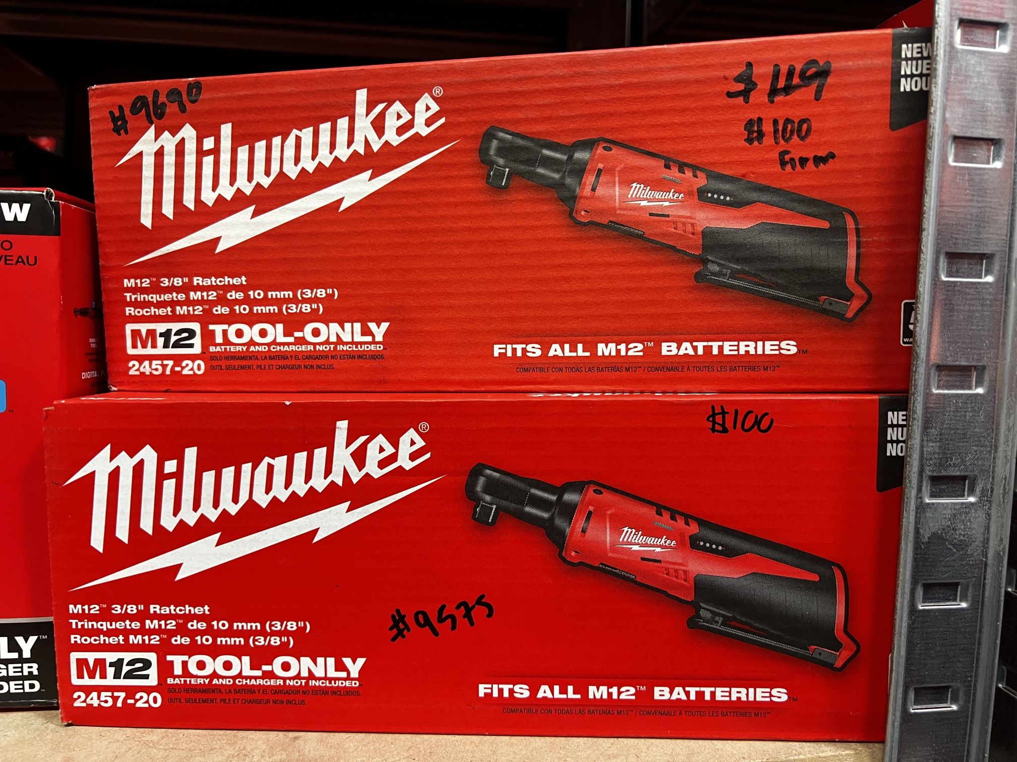 Milwaukee M12 3/8” Ratchet Tool Only
