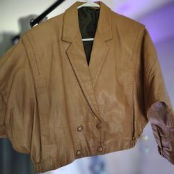 Chamarra De Piel Para Mujer - Custom Leather Jacket Size Small