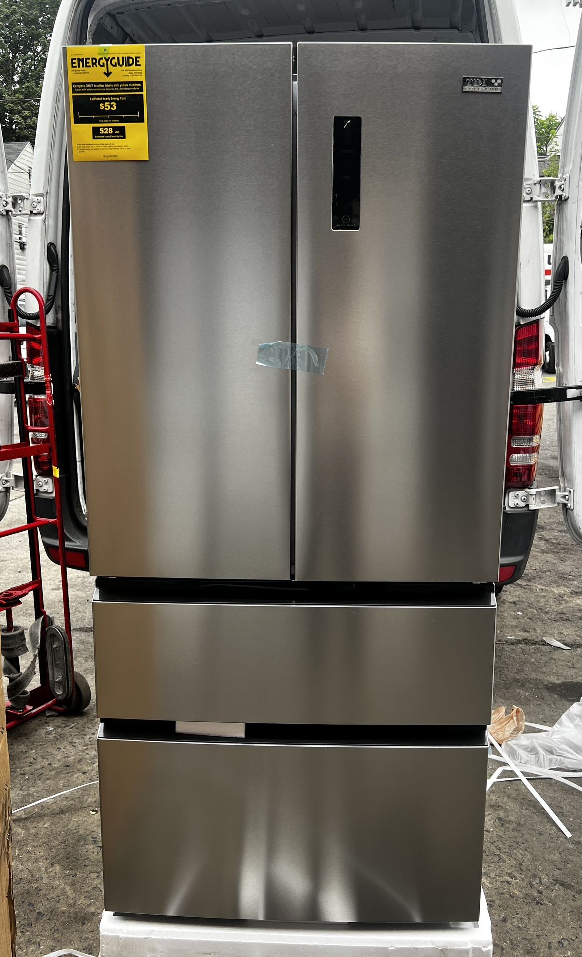 Refrigerator freezer automatic defrost TDI 18.9 Cubic ft.