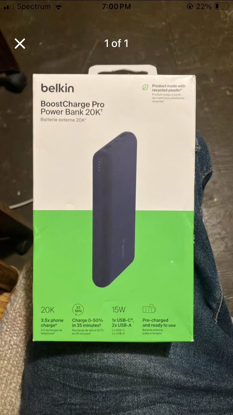 Belkin BoostCharge Pro Power Bank 20K