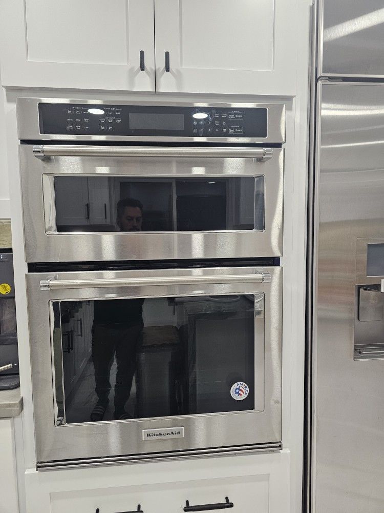 Kitchen Aid Double Oven Mini 30" Combination Wall Oven with Even-Heat™ True Convection (Lower Oven)