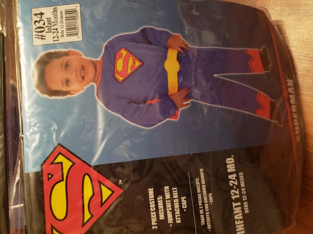 Toddler Superman halloween costume