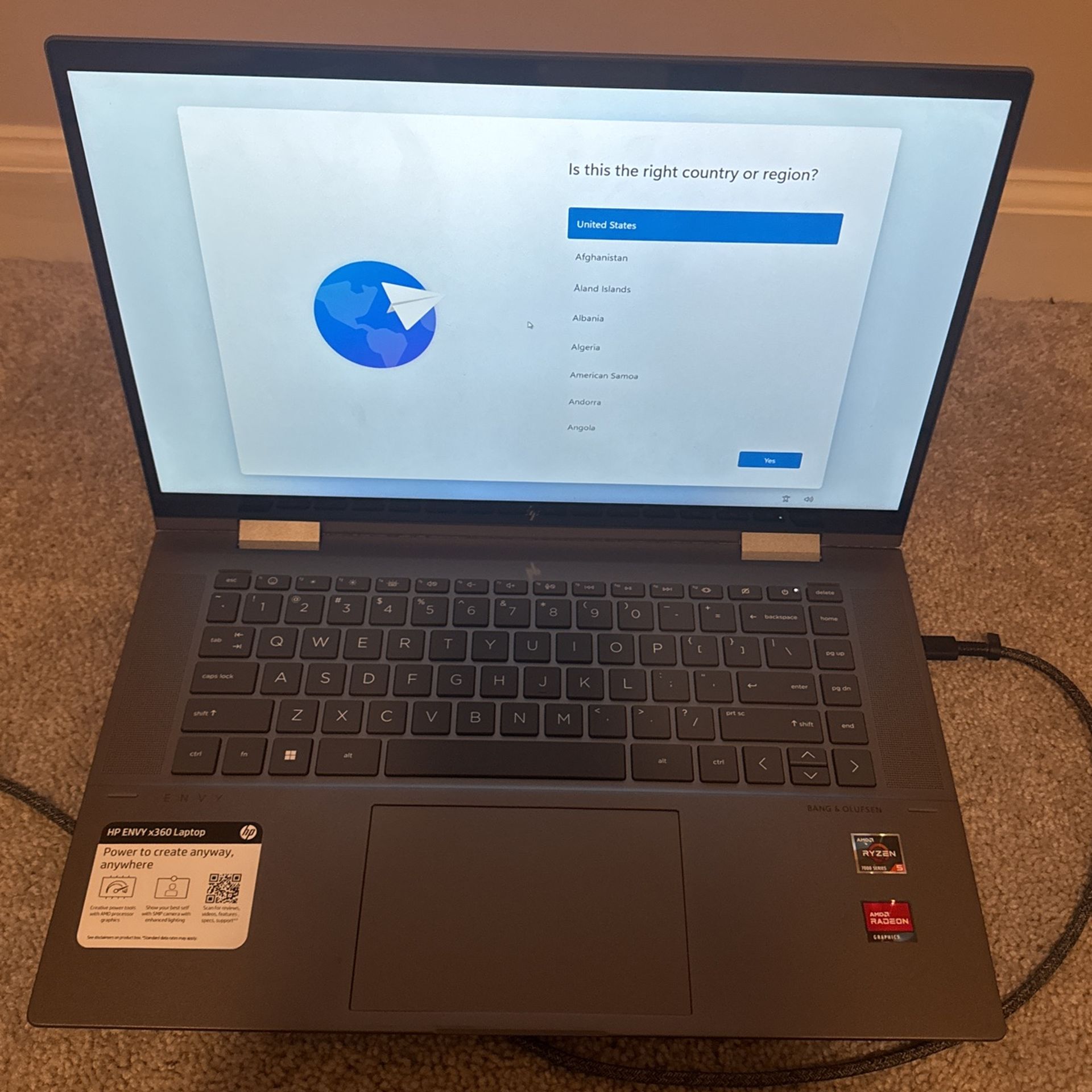 HP Envy 360 Flip Laptop Touch Screen