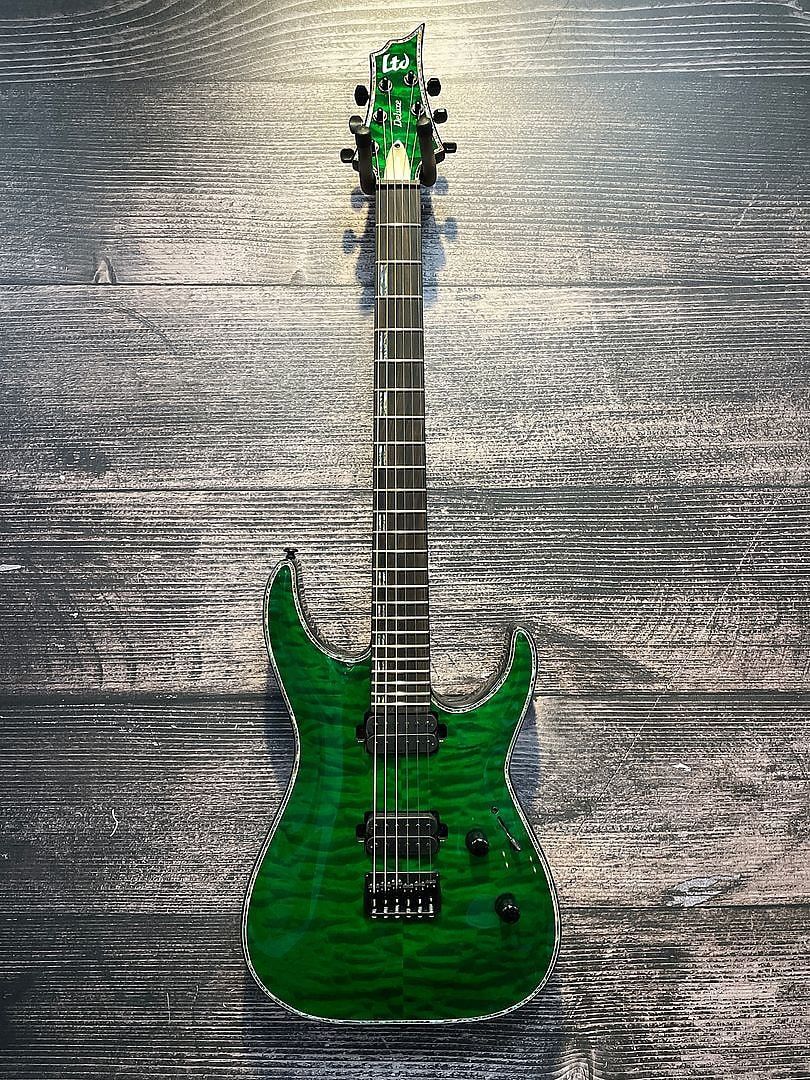 ESP LTD Deluxe H-1001 See Thru Green NEW