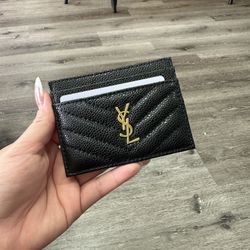 Luxury Card Wallet YSL Caviar