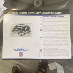 Jets 50 Anniversary Patch