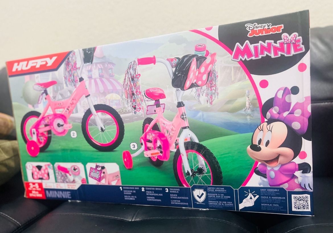 Girls Bike New Minnie Mouse