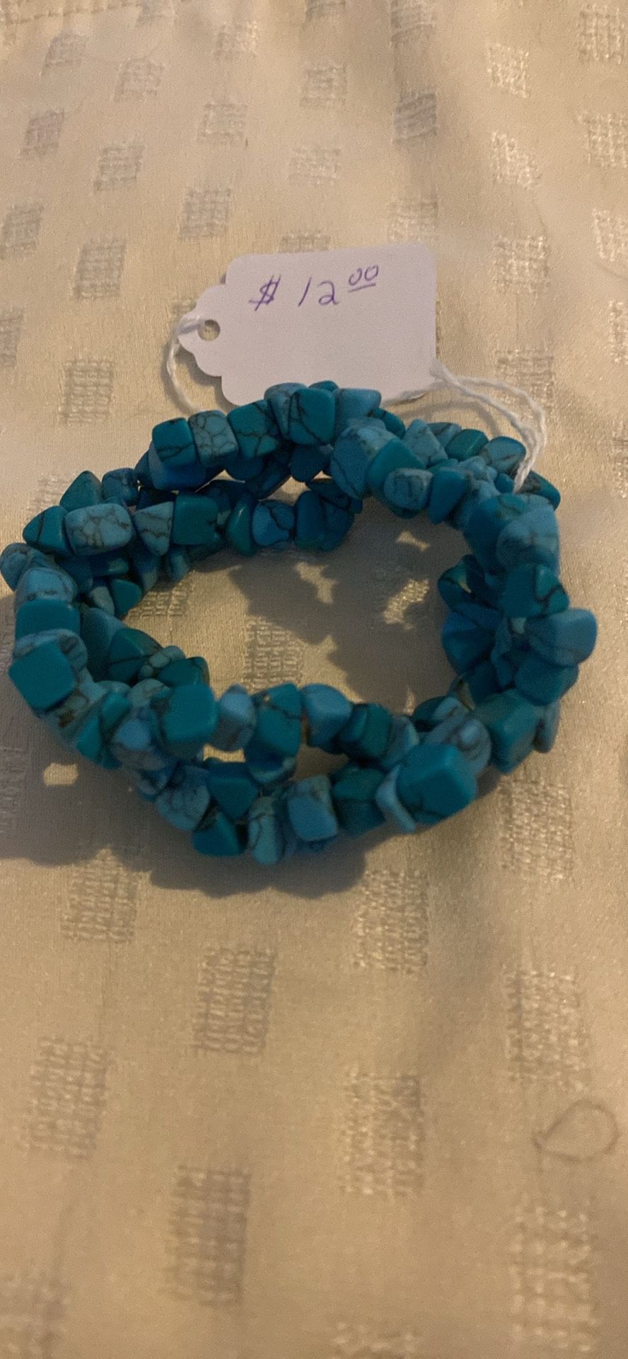 Vintage Turquoise Chip Stone Bracelet