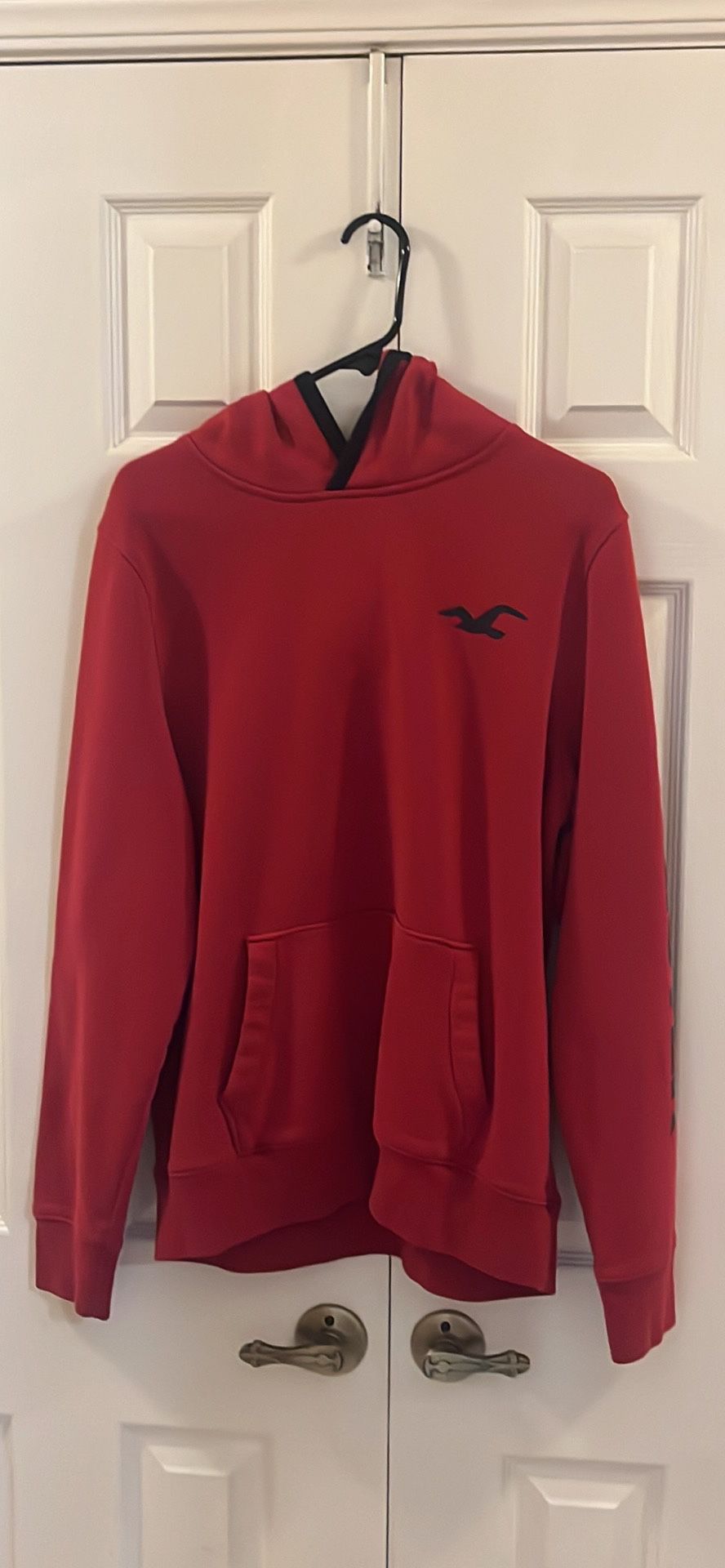 Red Holister Pullover Hoodie