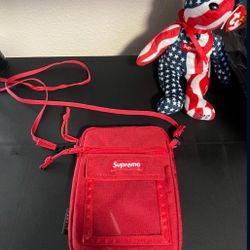 Supreme Red Shoulder Bag