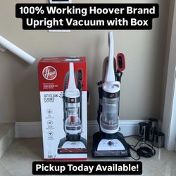 100% Working Hoover Brand Upright Vac With Box (PickUp Today Available)