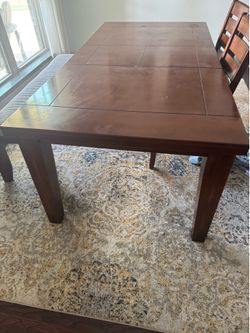 Standard Dining Table Set – Table, Bench & 2 Chairs