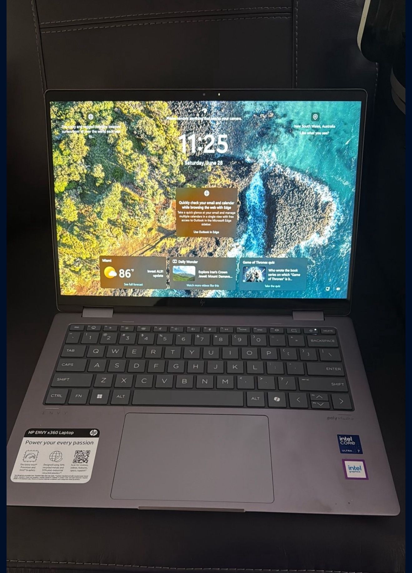 HP Envy X360 2 In 1 14” Intel Core Ultra 7