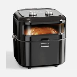 Air Fryer, WETIE 8-in-1 Airfryer Oven with Viewing Window, Dishwasher-Safe