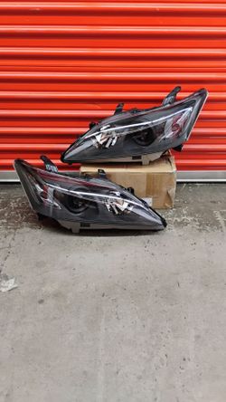 Fit 2007-2009 Lexus ES350 Projector Headlights Headlamps Black Housing Clear Corner